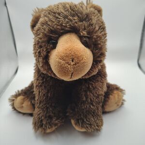 Wild Republic Brown Grizzly Bear Plush 12” Brown Sits Up Stuffed Animal Toy